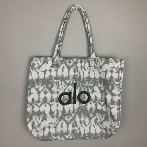 Alo yoga large grey tie dye large shopper tote - Picture 4 of 7